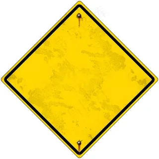 黄色空指示牌图片