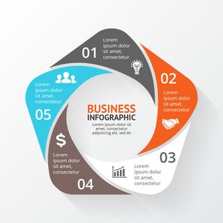 数据图表统计图形分析分类商务会议办公图标PSD模板素材