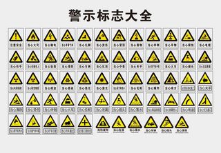 警示禁止标志