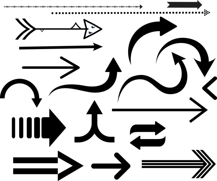 箭头 方向 圆形的 对 目录 路标 板 指导 标记 