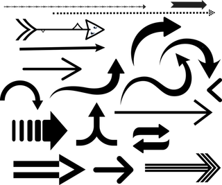 箭头 方向 圆形的 对 目录 路标 板 指导 标记 