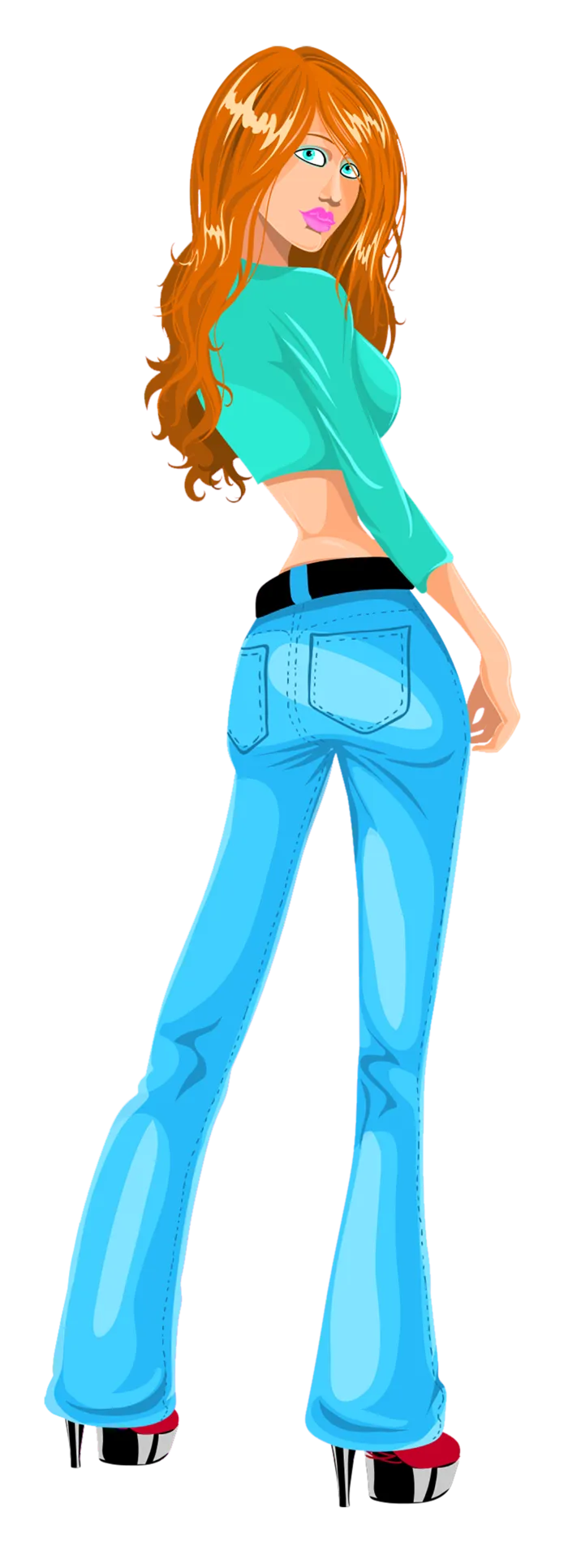 美女女孩卡通