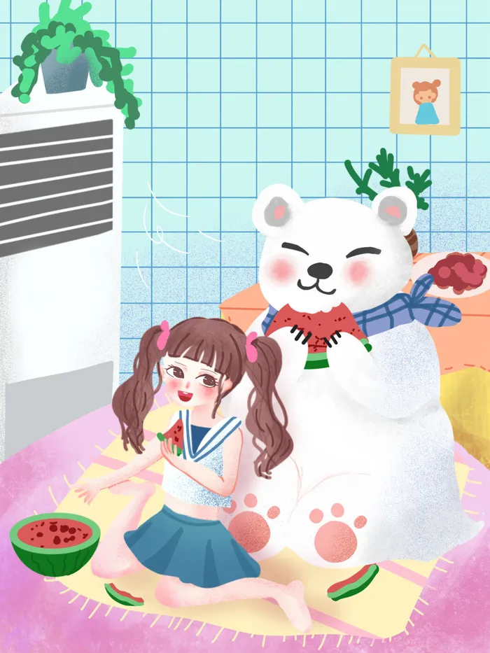 大暑节气海报