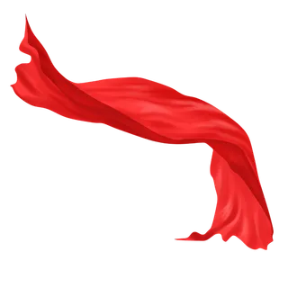 红色飘带免扣素材