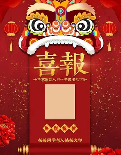 高考喜报模板海报 高考喜报模板海报