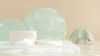 电商产品3D立体背景图主图场景 