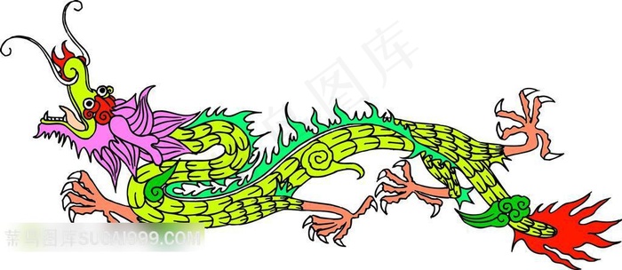 龙纹精美图案素材