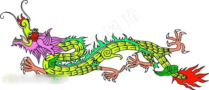 龙纹精美图案素材