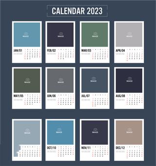 2023日历 2023年挂历 兔年日历 