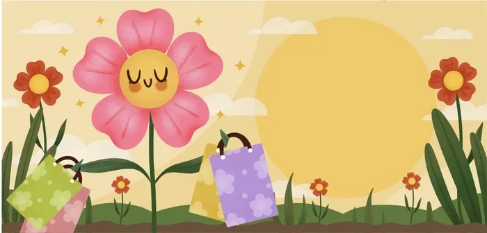 卡通花朵图
