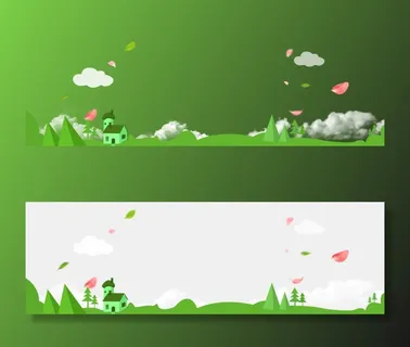 夏日手绘树木植物素材