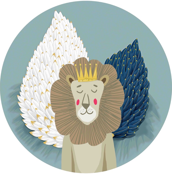 北欧圆形装饰画