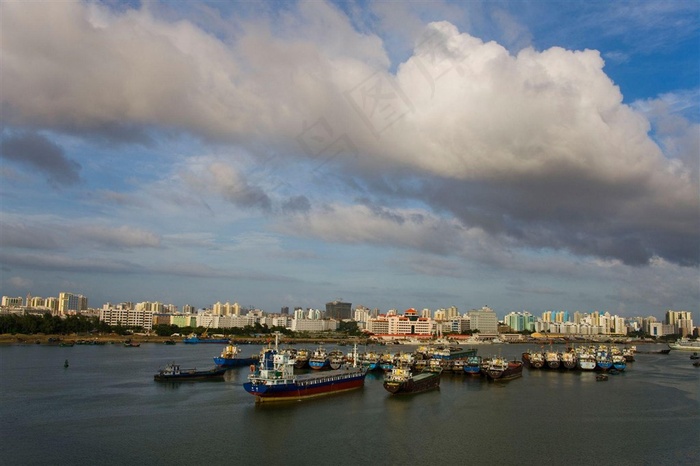 海南城市风景摄影图