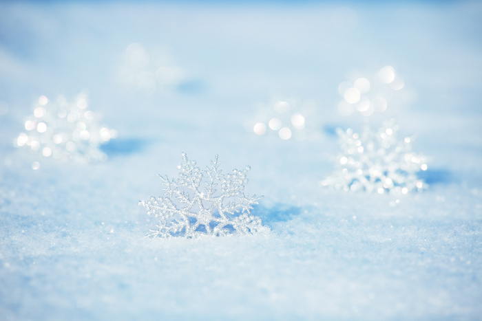 冬天梦幻雪花雪景景色