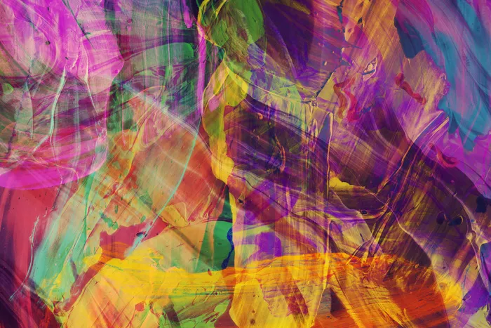 抽象艺术油漆颜料混色流体简笔背景