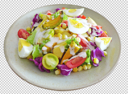 田园沙拉免扣素材