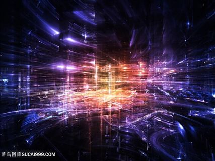 绚丽立体科技光效背景高清图片