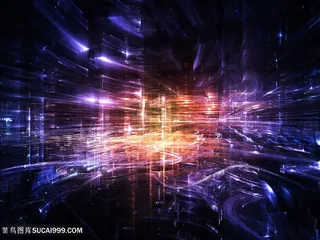 绚丽立体科技光效背景高清图片