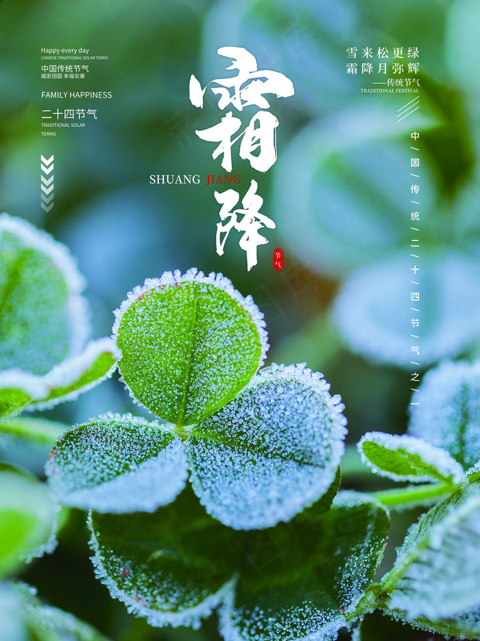 霜降图片海报