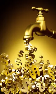 不断流出的金钱