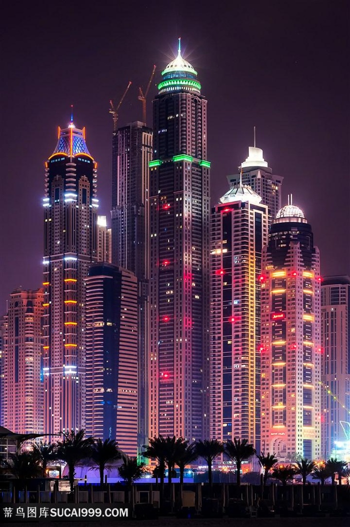 华丽城市夜景高清图片