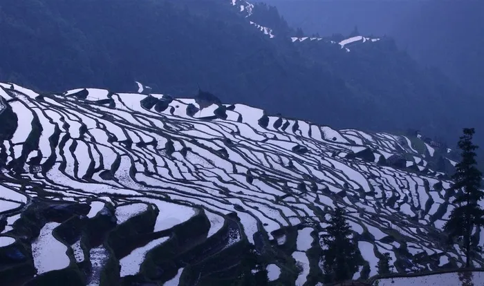 贵州加榜梯田风景精美素材