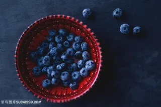 新鲜的蓝莓水果