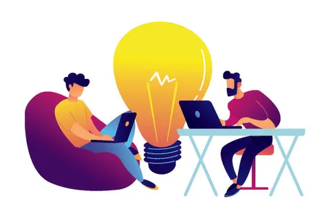 扁平化人物场景办公互联网等距ai矢量设计网页海报UI素材插画