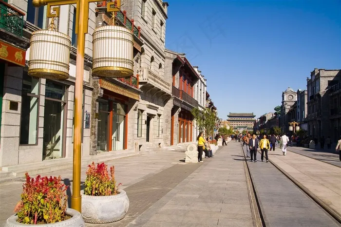 前门大栅栏风景建筑素材