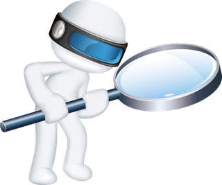 多行业戴眼镜科技感3D小人 免抠