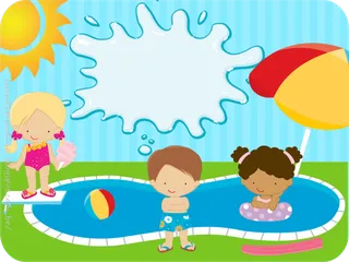 假日游泳卡通