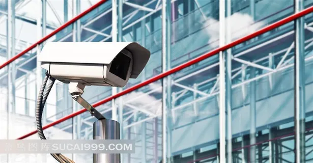 街边摄像头特写图片