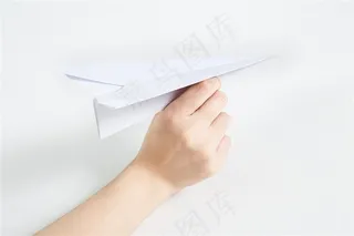 手拿纸飞机要飞出去手势图片