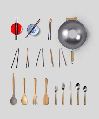 设计厨房使用东西古董样机