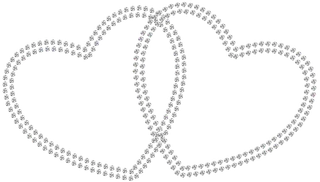 钻石组合爱心情人节