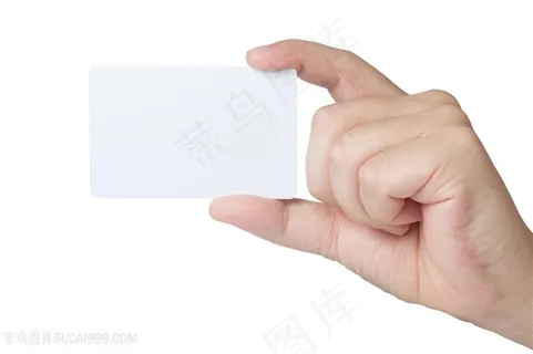 展示空白名片的人物高清图片