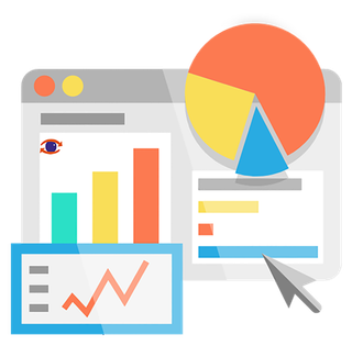 股市卡通扇形图折线图卡通少儿兴趣班