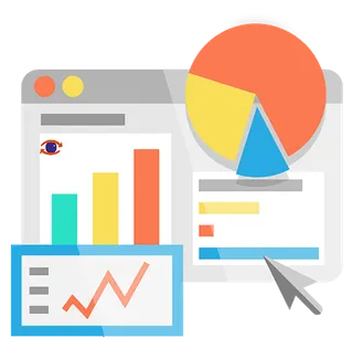 股市卡通扇形图折线图卡通少儿兴趣班