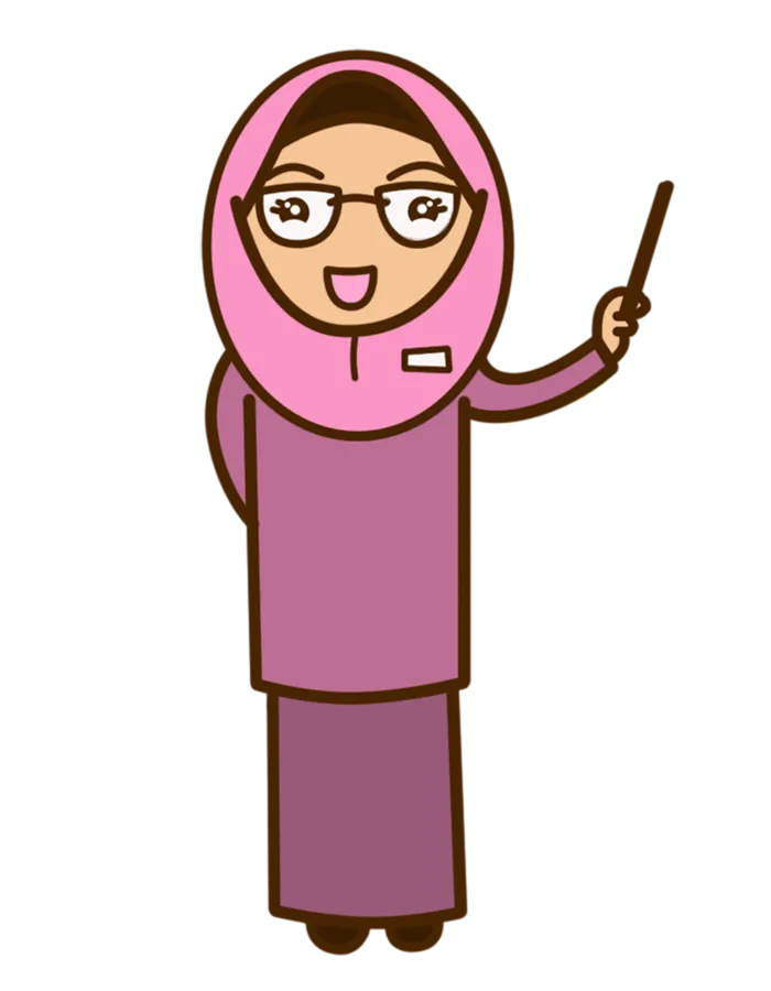 老师粉色卡通上课少儿兴趣班素材