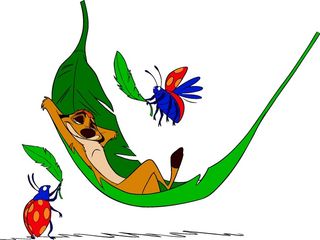 卡通动漫动画狮子王辛巴臭鼬矢量图素材