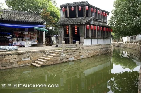 苏州周庄同里古镇建筑美景