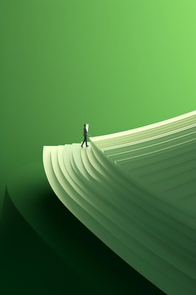 绿色书籍简约清新背景