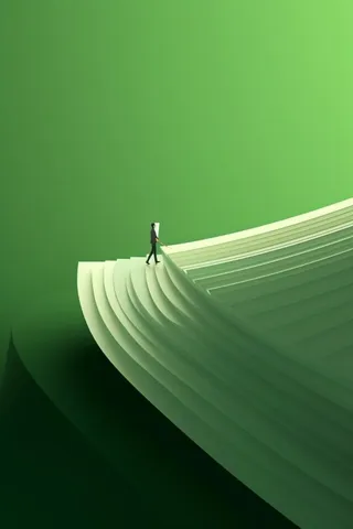 绿色书籍简约清新背景