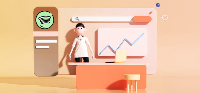 c4d人物橙色商务立体