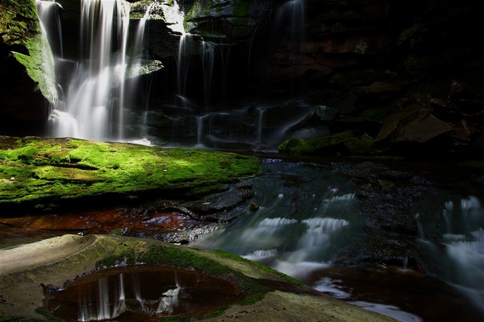 瀑布自然风光美图素材