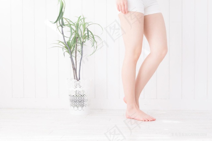 美丽性感的大腿美腿脱毛高清图