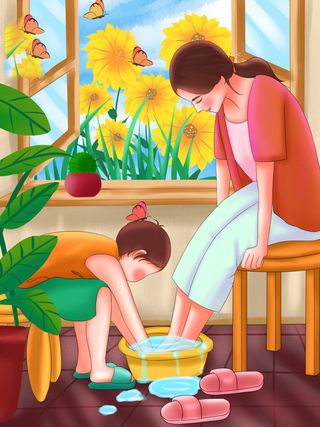 母亲节 母亲节插画 母亲节宣传