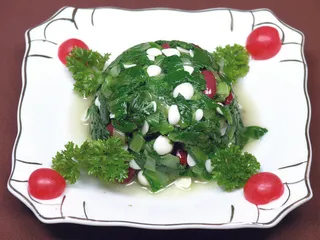 0711a-1020青菜杏仁扣腰豆