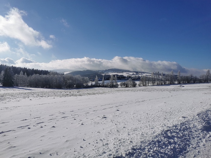 冬天白雪背景风景