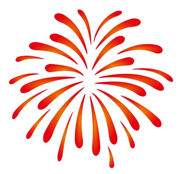 矢量烟花绽放